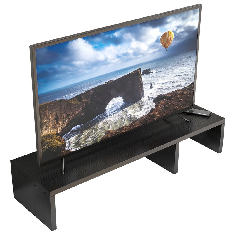 液晶电视机增抬高架双屏电脑大显示器垫高桌上置物收纳架加长宽厚