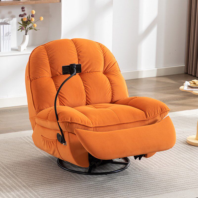 头等太空舱电动布艺沙发单人客厅多功能可躺可睡可转懒人沙发摇椅