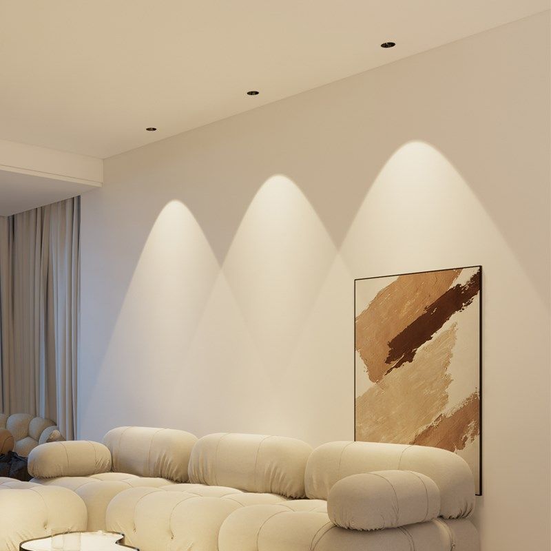 全光谱射灯 嵌入式客厅家用led天花灯防眩超薄牛眼灯无主灯孔筒灯,家装灯饰光源,嵌入式射灯,淘宝优惠券,粉丝福利购,淘宝优惠卷