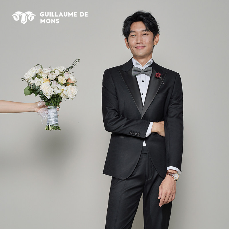 澳嘉男士结婚西服套装戗驳领新郎婚礼服商务正装羊毛塔士多西装男,男装,商务正装西服,淘宝优惠券,粉丝福利购,淘宝优惠卷