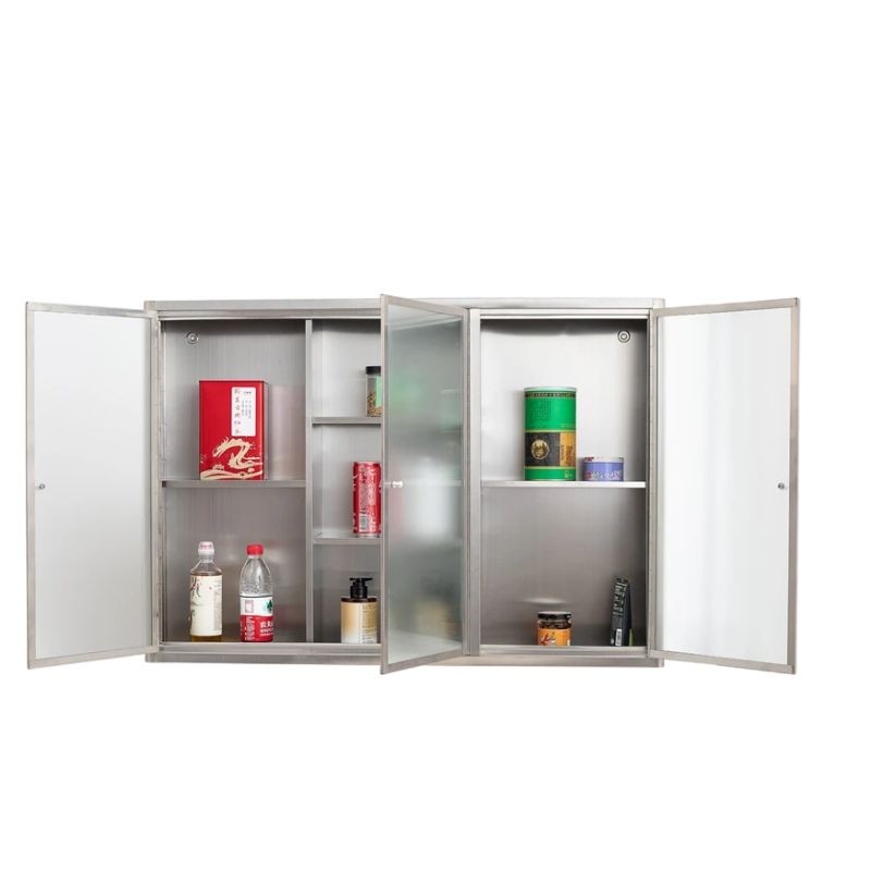 304不锈钢吊柜厨房橱柜置物柜卫生间挂壁式储物柜阳台柜墙上壁柜