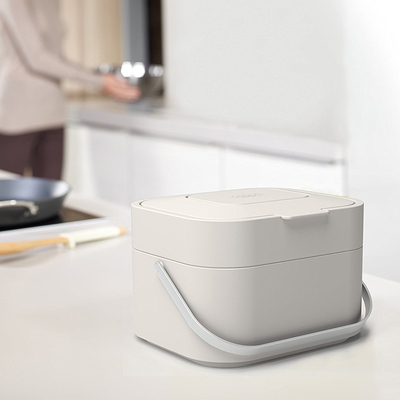 Joseph厨房厨余湿垃圾桶餐厨除味带盖桌面小收纳桶分类垃圾盒轻奢