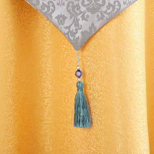 酒店桌布布艺欧式餐厅饭店餐桌布家用金黄色圆形圆桌桌布台布