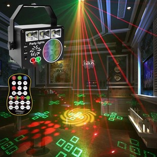 春节usb充电ktv蹦迪七彩LED旋转舞厅彩灯闪光灯声控频闪舞台灯光