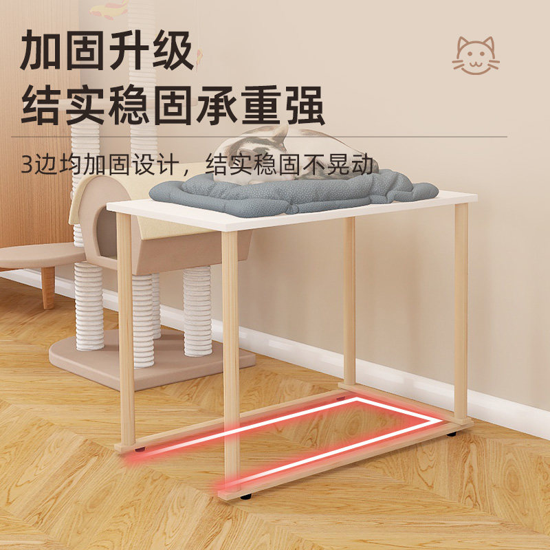 猫砂盆置物架猫厕所架子猫砂盆架高脚架落地猫窝架上方收纳架定制