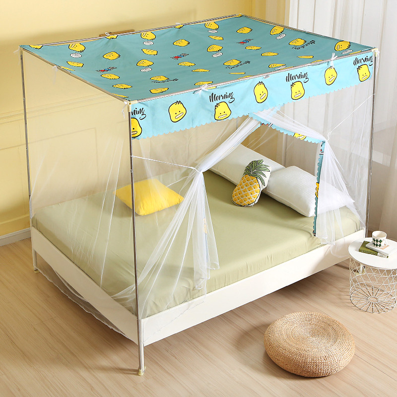 蚊帐新款2023家用1.5m1.8米单门防尘顶布学生宿舍上下铺通用1.0米