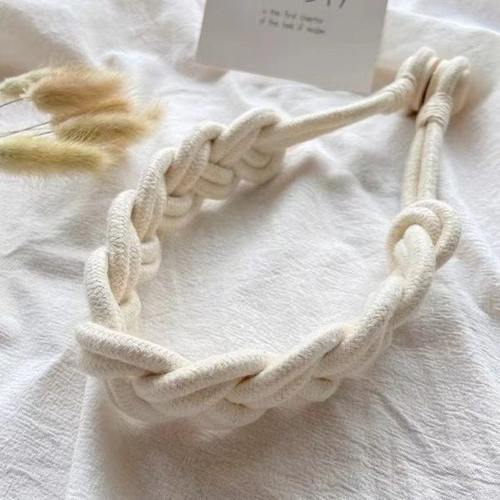 窗帘绑带绳子手工编织白纱法式扎束带轻奢高档客厅一对装磁吸扣环