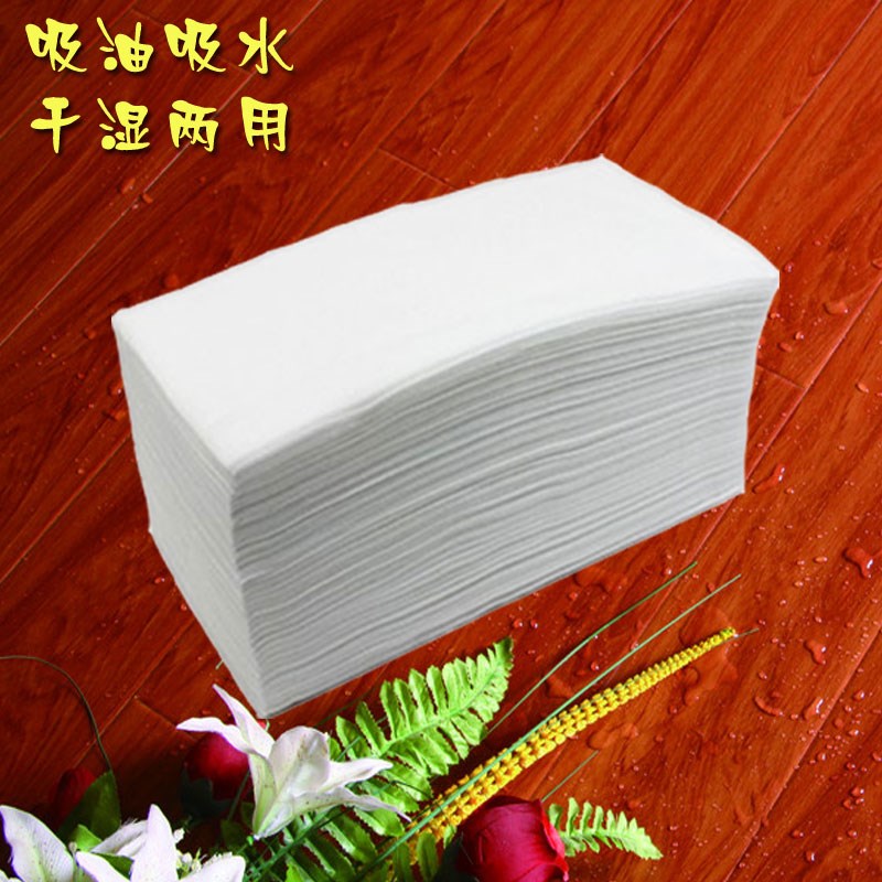 加厚家用美容美发厨房用纸吸水纸吸油无纺布纸巾一次性抹布190张