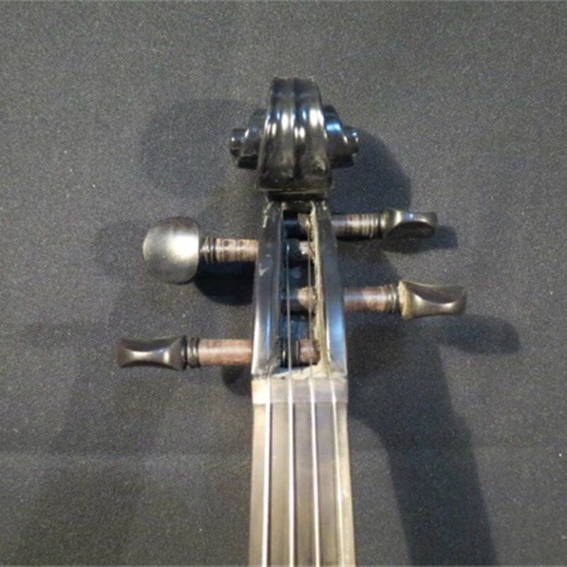 畅想乐器电子黑色中提琴 演奏电声中提琴15-16寸 乌木配件