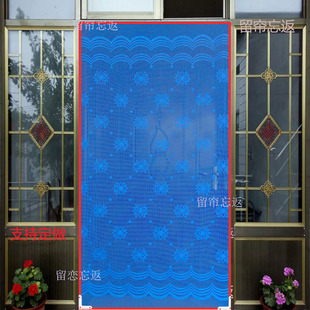 防晒盗夏季家用门帘农村外用普通室外用夏季一体纱门帘推拉防蚊蝇