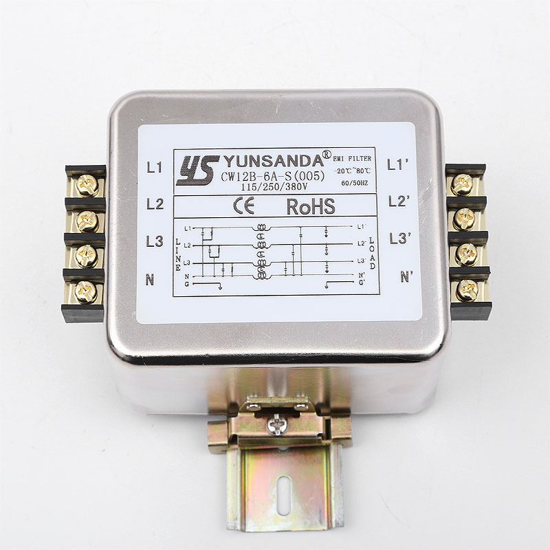 三相380V变频器输入输出EMI电源滤波器伺服CW12B-10A20A30A50A60A