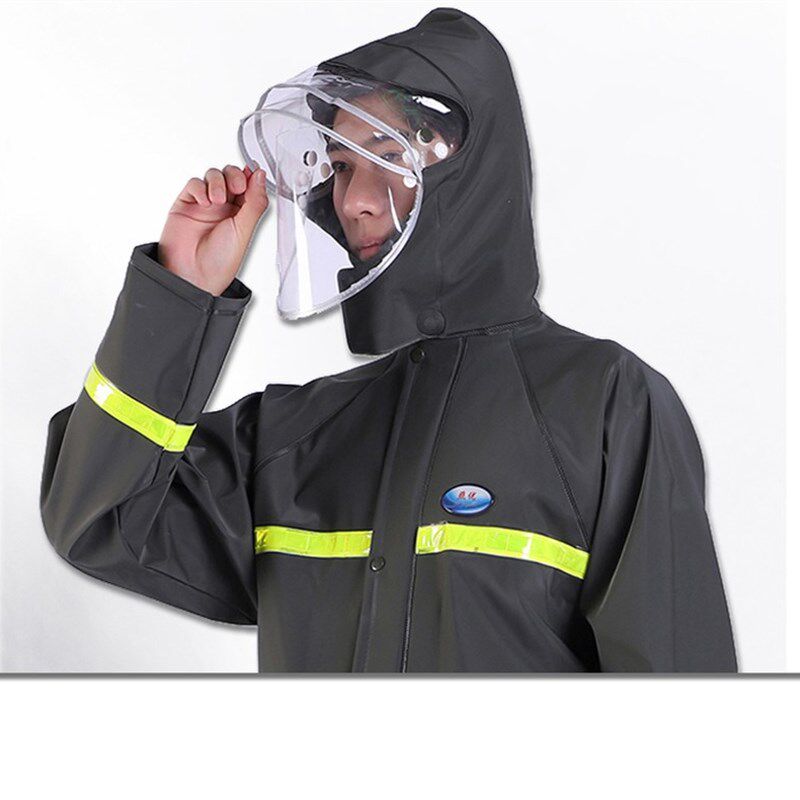 防水雨衣套装男加厚摩托车分体雨衣透气反光条雨衣雨裤送快递快餐