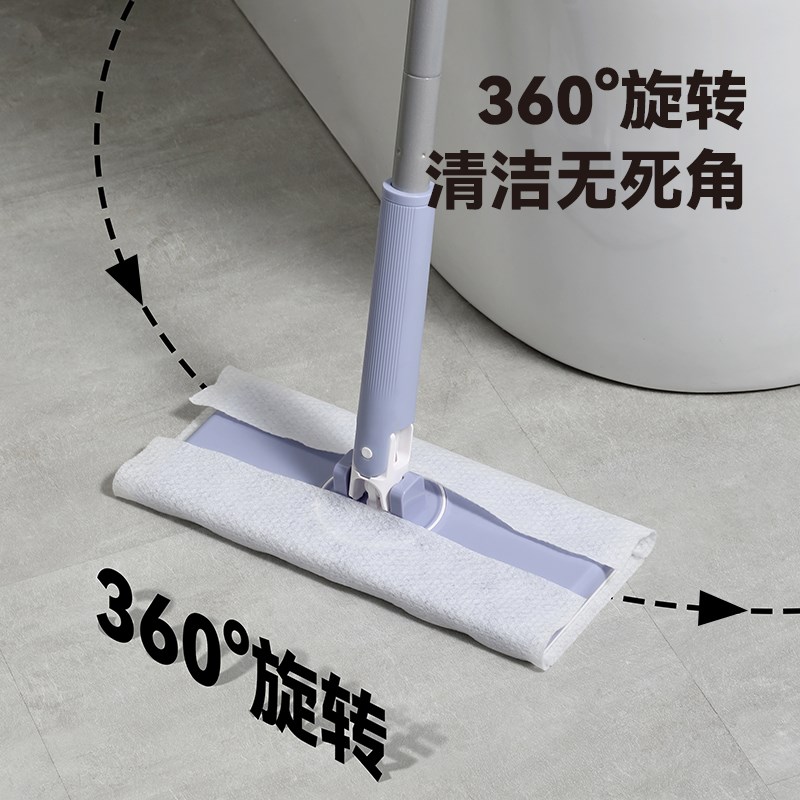 之几大号洗脸巾拖把自动夹抹布多功能懒人专用免手洗2024加长新款