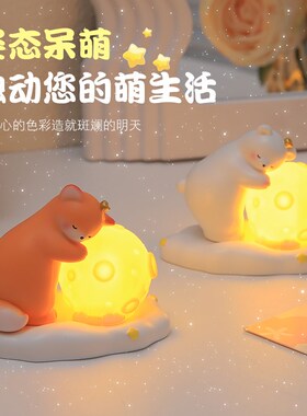 月亮童话小灯卧室小夜灯家居装饰摆件生日治愈系创意礼物男女朋友