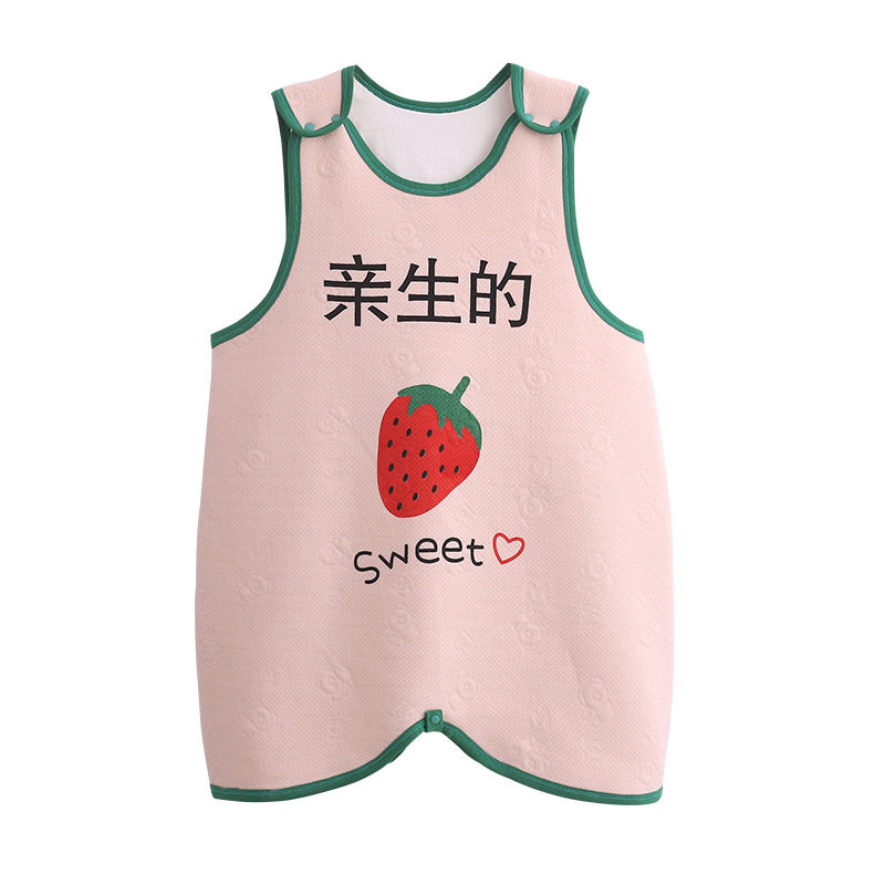 呼西贝男女宝宝婴儿童无袖背心睡袋春秋冬四季通用款纯薄棉防踢被