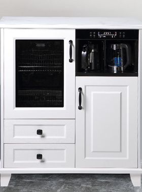 美凌达家用商用全自动遥控实木茶吧机多功能饮水机奶瓶消毒柜冰热