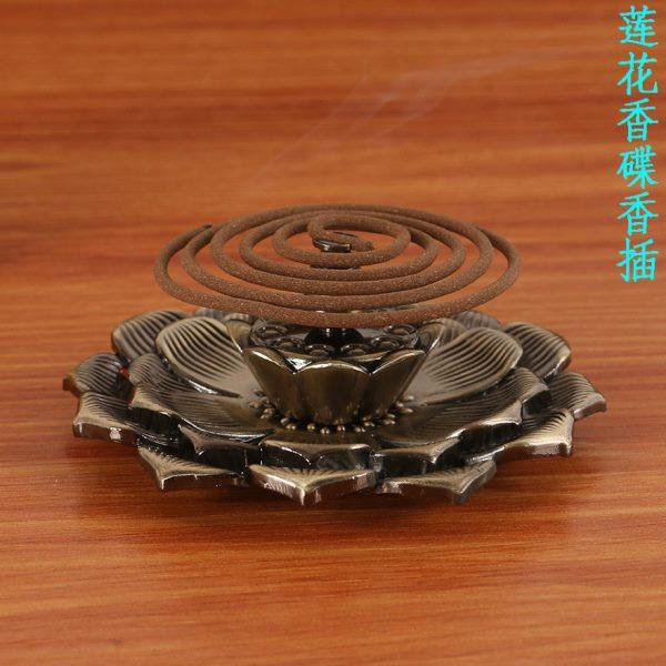合金莲花线香炉 卧香炉 家用室内 禅意线香插香座 熏香炉 清莲,家居饰品,香薰炉,淘宝优惠券,粉丝福利购,淘宝优惠卷