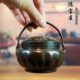 仿古取暖小手炉如意纹纯铜暖手炉用炭家用沉檀香炉古代手提铜手炉