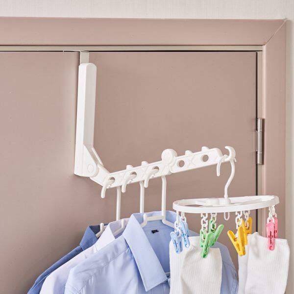 便携旅行折叠衣架可伸缩旅游出差衣架免打孔门后挂钩宿舍晾晒神器