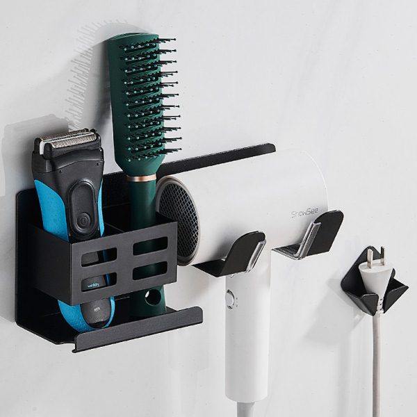 吹风机置物架免打孔太空铝浴室置物架壁挂卫生间风筒架子厕所挂架,家庭/个人清洁工具,吹风机置物架,淘宝优惠券,粉丝福利购,淘宝优惠卷