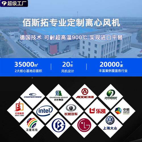 统处工业离心风机R不TNKRO废气理锈钢防爆密封系耐压工业离心风机
