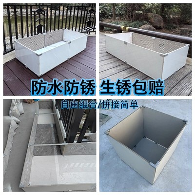 瓷砖做花盆配件加厚铝合金种植箱花箱菜池磁砖固定夹瓷砖固定卡扣