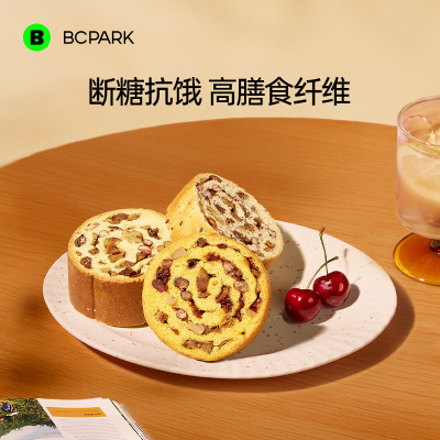 全麦果仁车轮面包0添蔗糖
