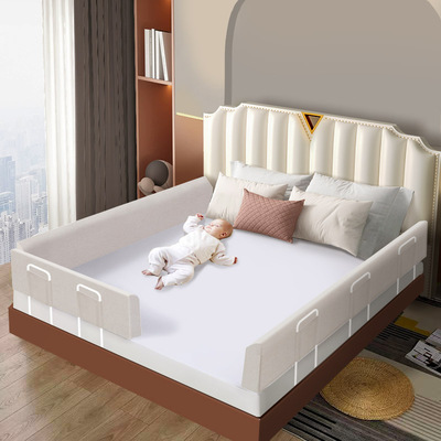 婴儿防摔防掉围栏免安装大床床护栏可拆洗儿童床上通用无味挡板