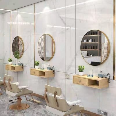 理发店工具柜发廊专用工具台美发店置物架抽屉式镜台柜子壁挂墙柜