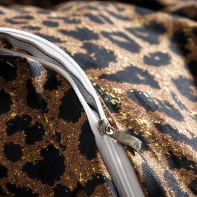 全棉被套单件200230双面豹纹纯棉斜纹被罩袋单人双人加大220240