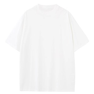 男女基础款 宽松百搭打底衫 情侣tee t恤夏季 纯白色300g重磅纯棉短袖