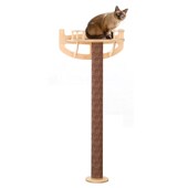 喵林苑飘窗吸盘猫抓柱立式 猫抓板耐磨不掉屑不占地猫爬架一体