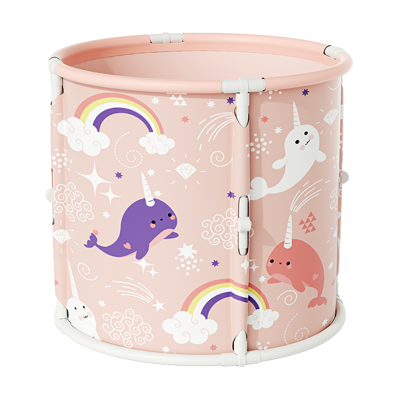 儿童泡澡桶婴儿游泳桶家用宝宝洗澡桶大人可折叠浴桶全身加热大盆