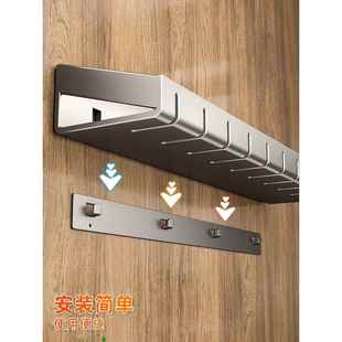 尼格斯 厨房置物架免打孔壁挂墙上调味品家用调料多功能收纳架