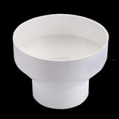 耐用pvc通风管道变径大小头80 150转接头排气管变径圈大小变 100