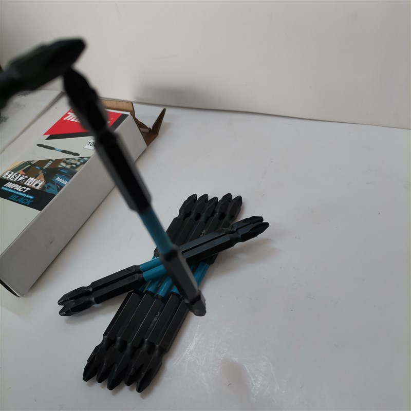 Makita冲击钻头黑色E-15833电动螺丝刀十字双头强磁钻头套装110mm