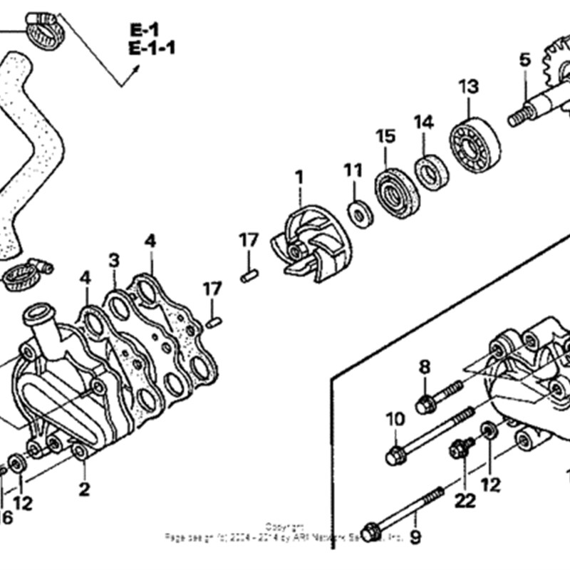 CR125水泵轴E 97-07款