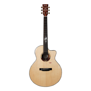 楚门吉他全单1i900海豚云杉木民谣吉他41寸初学者男女吉他演奏