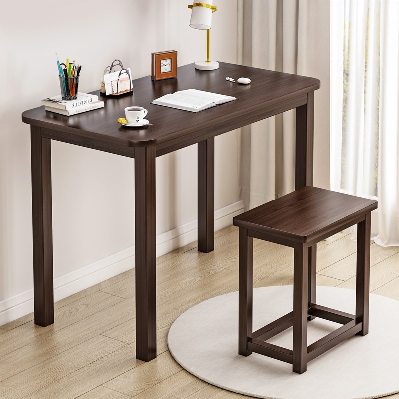 黑胡桃色床头书桌沙发边桌简约电脑桌非实木学习桌卧室办公小桌子