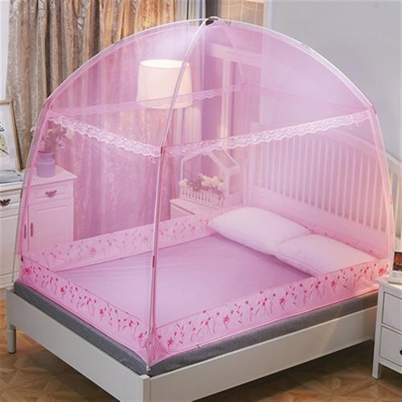 蚊帐两米1.8m2.2床1.5m床安装双开门米内蒙古1.8x2.0米0.9蒙古包