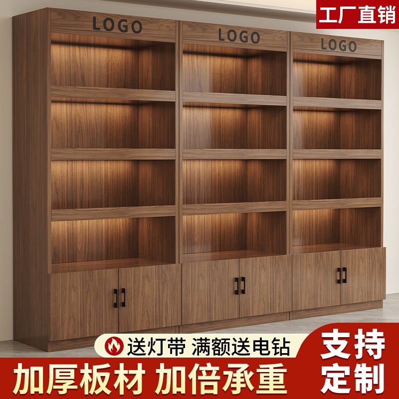 展示柜货架产品陈列柜p美容院置物架化妆品展柜面膜展示架美甲展