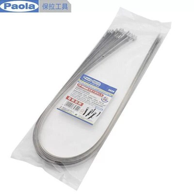 保拉Paola304不锈钢自锁扎带7.9*80030根耐腐蚀耐高低温铁路