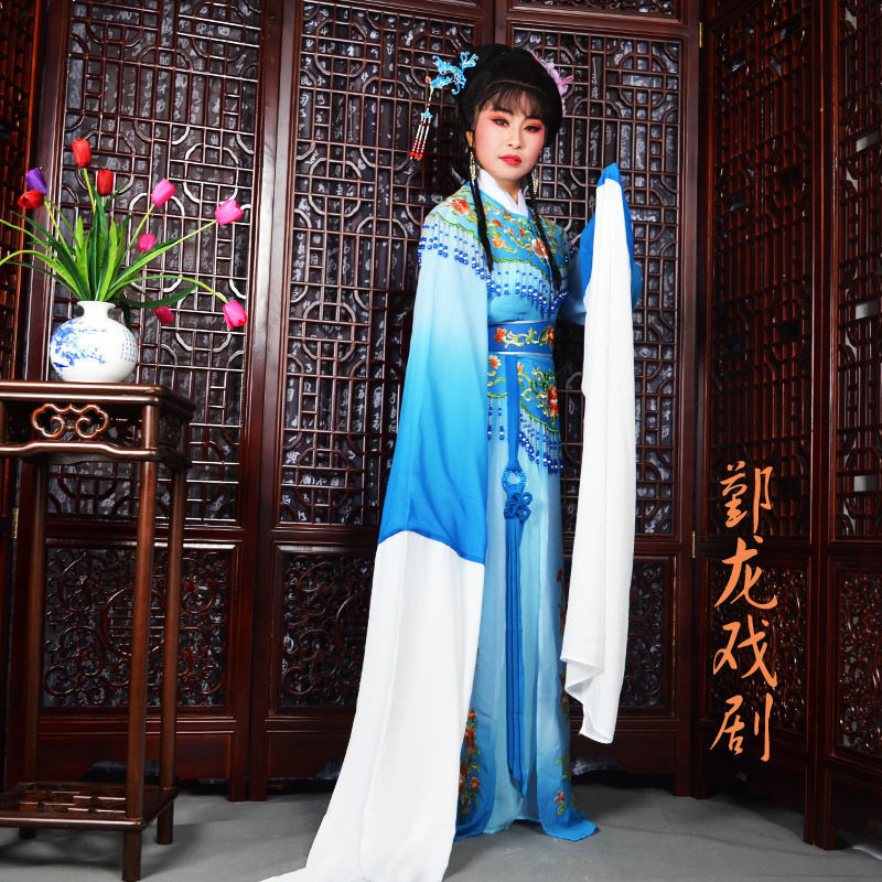 新品戏曲小旦花旦服装黄梅戏小姐戏服越P剧公主花旦品质服装