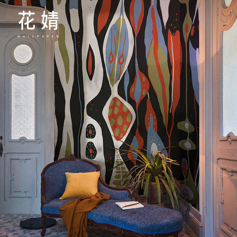 现代简约墙布定制壁画客厅沙发背景墙布餐厅工业墙纸酒店ktv壁