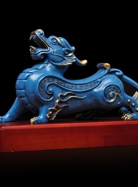 全铜招财貔貅摆件一对办公室工艺品家居客厅装饰店铺开业乔迁礼品