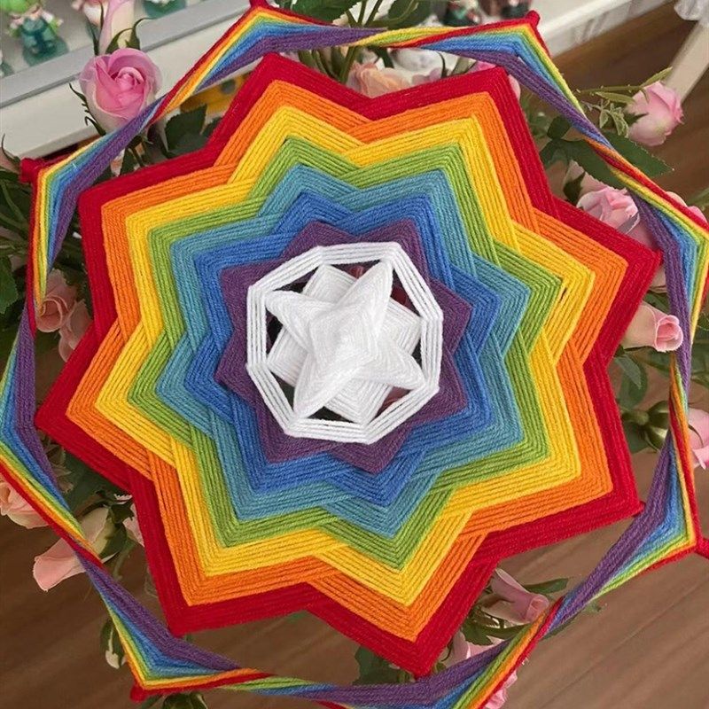 成品曼达拉手工毛线编织装饰工艺男女朋友送教师节礼物 DIY材料包,服饰配件/皮带/帽子/围巾,DIY编织材料包,淘宝优惠券,粉丝福利购,淘宝优惠卷