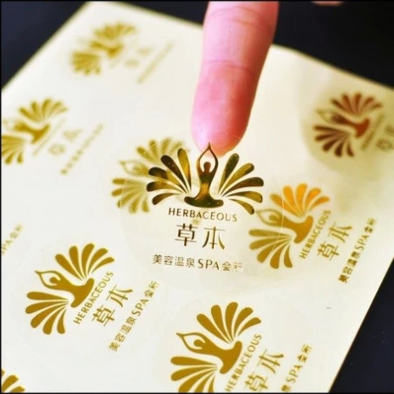 透明贴纸定制PVC防水烫r金银标签LOGO瓶贴标签不干胶商标印刷定做