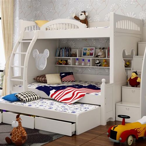 双层床侧步cm32储物抽屉式x衣柜儿童上下床卖梯柜子柜小号单台阶