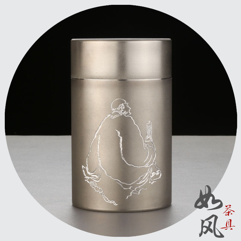 锡罐茶叶罐 纯锡手工密封罐马来西亚旅行茶具金属储茶罐大中小号