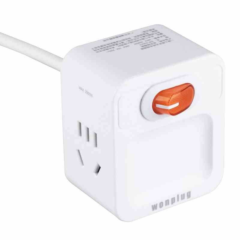 扩展魔方插座 家用一拖四插头转换器 无线转换插头 无X线排插 插